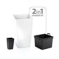 Prosperplast Bloempot (Antraciet, 24 x 24 x 45 cm) - thumbnail