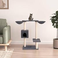 VidaXL Kattenmeubel met krabpalen 82 cm donkergrijs - thumbnail