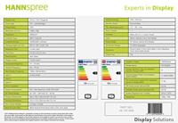 HANNspree HE195ANB 18,5-inch breedbeeld LED-monitor (1366 x 768, WXGA, VGA, 5 ms, 100 x 100 VESA) zwart - thumbnail