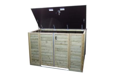 Lutrabox Multi-functionele fietsenberging voor elektrische fietsen 250x215x141 cm- - Hout- Lutrabox