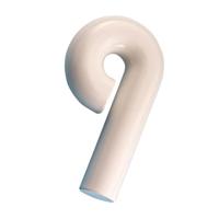 Hewi huisnummer - Nr.9 - wit - thumbnail