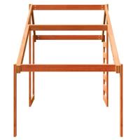 Kinderbedhuisje 198x87x113 cm massief grenenhout wasbruin - thumbnail