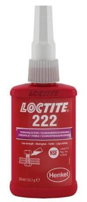 Loctite borgmiddel 222 50ml (laag)