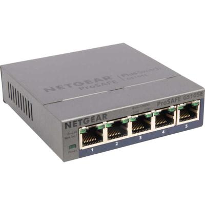 NETGEAR ProSAFE Unmanaged Plus Switch - GS105E - 5 Gigabit Ethernet poorten