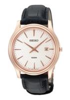 Horlogeband Seiko 7N39-0BS0 / SKP352P1 Leder Zwart 20mm - thumbnail