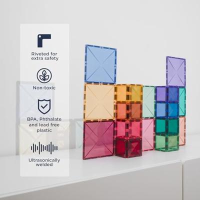 Connetix Vierkanten Pastel 40 stuks