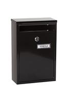 Brievenbus Arregui Zwart Staal 22 X 8 X 32 cm - thumbnail