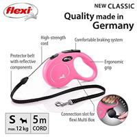 Flexi rollijn cord roze - thumbnail