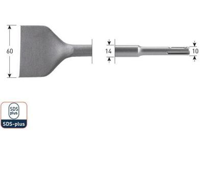 Rotec SDS+ Spadebeitel 60x250mm - 2150017