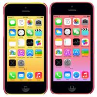 iPhone 5C ultra-dun 0.5mm doorschijnend Kunststof back cover Hoesje (hard roze) - thumbnail