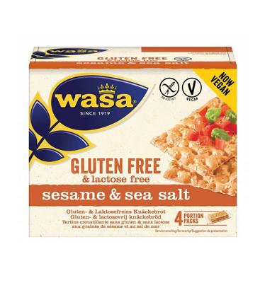 Knackebrot met sesam en zeezout glutenvrij