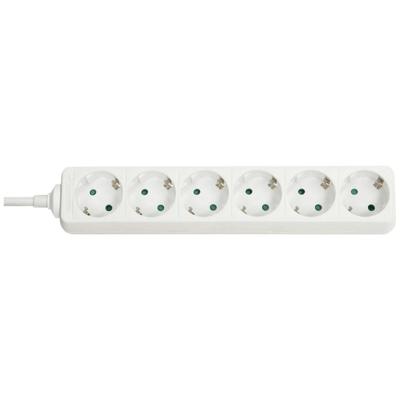 Lindy 73102 Binnen 6AC outlet(s) Wit power uitbreiding