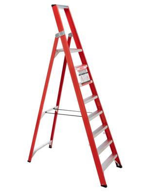 4tecx Trap enkel oploopbaar aluminium 1 x 8 tredes 4tecx Trap enkel oploopbaar aluminium 1 x 8 tredes