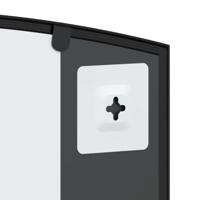 VidaXL Wandspiegel boog 60x30 cm ijzer zwart - thumbnail