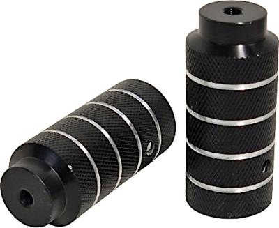 Hzb Asverlengers/pegs bmx freestyle 110 mm staal zwart 2 stuks