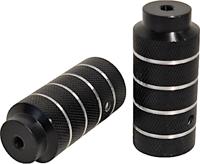 Hzb Asverlengers/pegs bmx freestyle 110 mm staal zwart 2 stuks - thumbnail