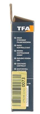 TFA Dostmann 60.4514.02 Zendergestuurd Wandklok 28 mm x 321 mm x 140 mm Wit