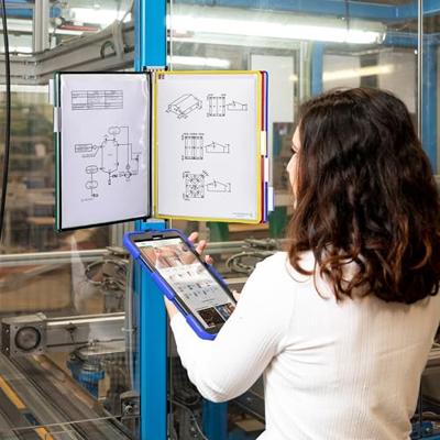 Zichtpanelensysteem wand tarifold metaal a4 5ass Zichtpanelensysteem wand tarifold metaal a4 5ass