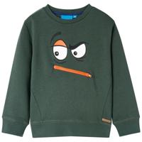 VidaXL Kindertrui 104 donkergroen - thumbnail