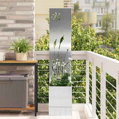 VidaXL Tuin privacy screen zilver 32 x 140 cm gegalvaniseerd staal VidaXL Tuin privacy screen zilver 32 x 140 cm gegalvaniseerd staal