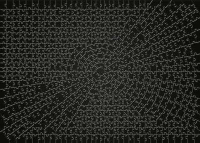 Ravensburger legpuzzel krypt black, 736st.