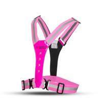 Outwet Gato safer sport led vest hot pink one size - thumbnail