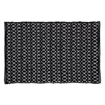 Badmat Sealskin Boho 60x90 cm Polyester / Katoen Zwart