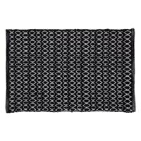 Badmat Sealskin Boho 60x90 cm Polyester / Katoen Zwart - thumbnail