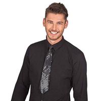 Stropdas zwart pailletten - thumbnail