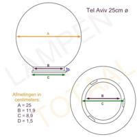 Globe 15 sokkel fumee Ø 25 - thumbnail