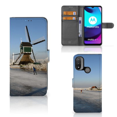 Motorola Moto E20 | E30 | E40 | Flip Cover | Schaatsers