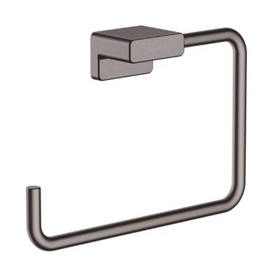 Handdoekring AddStoris HansGrohe Geborsteld Zwart Chroom Handdoekring AddStoris HansGrohe Geborsteld Zwart Chroom