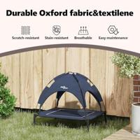 VidaXL Hondenbed marineblauw 63 x 49,5 x 60 cm staal - thumbnail