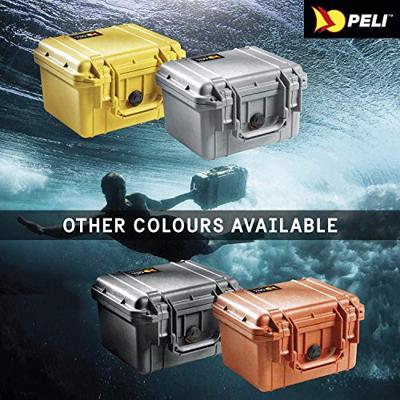 Peli 1300 Stootbestendige Koffer Voor Het Vervoeren Van Kostbare Meetinstrumenten En Elektronica, Ip67 Waterdicht, Capaciteit: 6L, Gemaakt In De Vs, Met Aanpasbaar Plukschuim, Kleur: Oranje