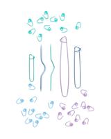 HEMA Steekmarkeerders en steekhouders set - thumbnail