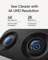 eufy Security Indoor Cam S350 Dual Camera's 4K UHD Indoor Beveiligingscamera met 8× Zoom en 360° PTZ, ideaal voor babyfoon, huisdiercamera, hondencamera/thuisbeveiliging, AI voor mensen/huisdieren, - thumbnail