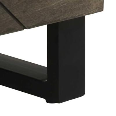 Dressoir 60x33x75 cm massief mangohout zwart