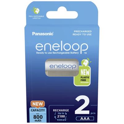 Oplaadbare batterijen PANASONIC ENELOOP AAA 800 mAh 2 szt (BK-4MCDE/2CP)