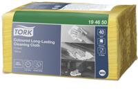 Reinigingsdoek Tork W8 Premium 1-laags 8x40 vel geel 194650 - thumbnail