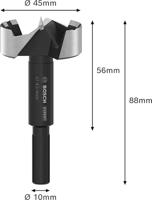 Bosch Accessories 2608901841 Forstnerboor 45 mm Gezamenlijke lengte 88 mm 1 stuk(s) - thumbnail