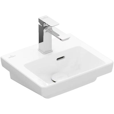 Villeroy & Boch Subway 3.0 fontein 37x305cm - 1 kraangat met overloop wit 43703701