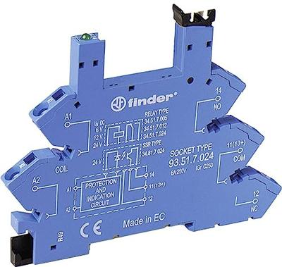Finder 93.51.0.024.0 Relaissocket (l x b x h) 76 x 6.2 x 93.6 mm 1 stuk(s) Finder 93.51.0.024.0 Relaissocket (l x b x h) 76 x 6.2 x 93.6 mm 1 stuk(s)