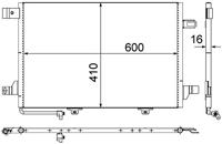 Condensor, airconditioning AC369000S - thumbnail