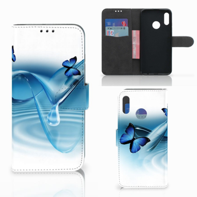 Honor 10 Lite | Telefoonhoesje | Met pasjeshouder | Vlinders