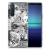 Silicone Back Case Sony Xperia 5II Skulls Angel - thumbnail