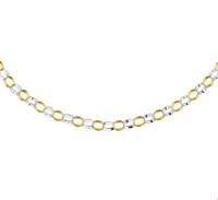 TFT Collier Bicolor Goud Jasseron 4,5 mm x 43 cm - thumbnail