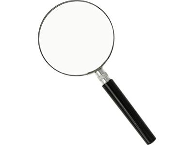 Westcott leesloep, diameter: 75 mm, vergroot tot 3 keer, zwart