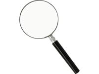 Westcott leesloep, diameter: 75 mm, vergroot tot 3 keer, zwart - thumbnail