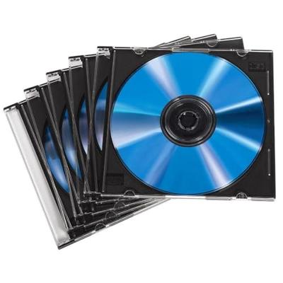 Hama cd slim box 100 stuks zwart/transpant