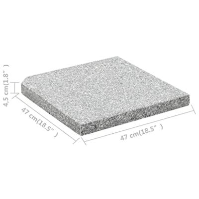 Parasolvoetplaat vierkant 25 kg graniet grijs Parasolvoetplaat vierkant 25 kg graniet grijs